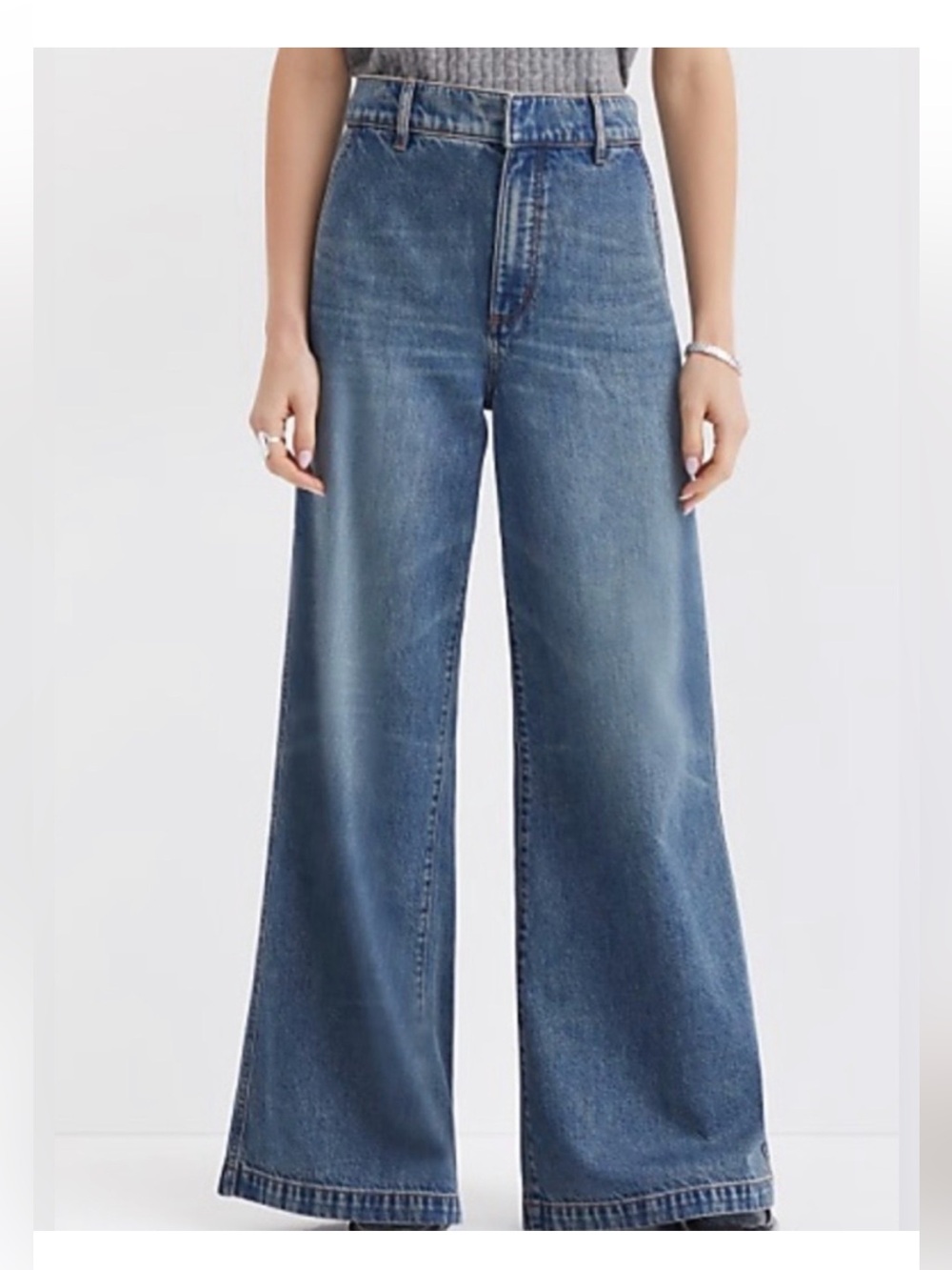 LOFT The trouser jeans size 29/ 8 Vintage Mid wash B159